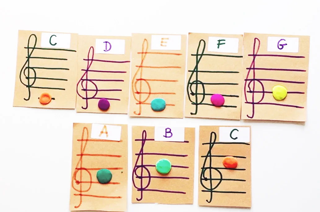 How to Make Notes Flashcards using Play-Doh