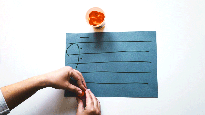 How to Form a C Major Scale with Play-Doh in Bass Clef