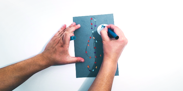 How to make a treble clef using stickers