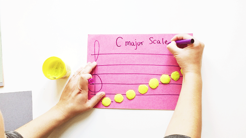 How to Form a C Major Scale with Play-Doh