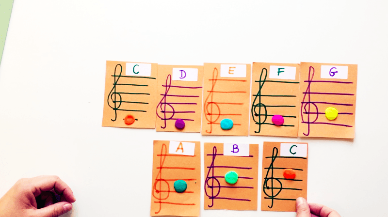 How to Make Notes Flashcards using Play-Doh
