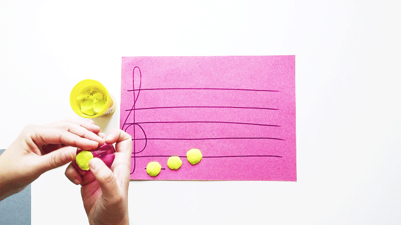 How to Form a C Major Scale with Play-Doh