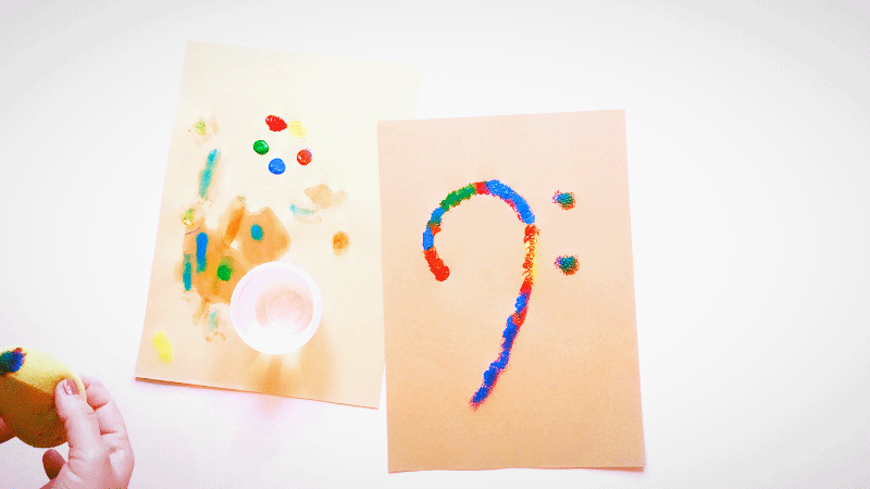 Fully painted Bass Clef.