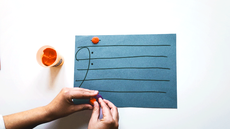 How to Form a C Major Scale with Play-Doh in Bass Clef