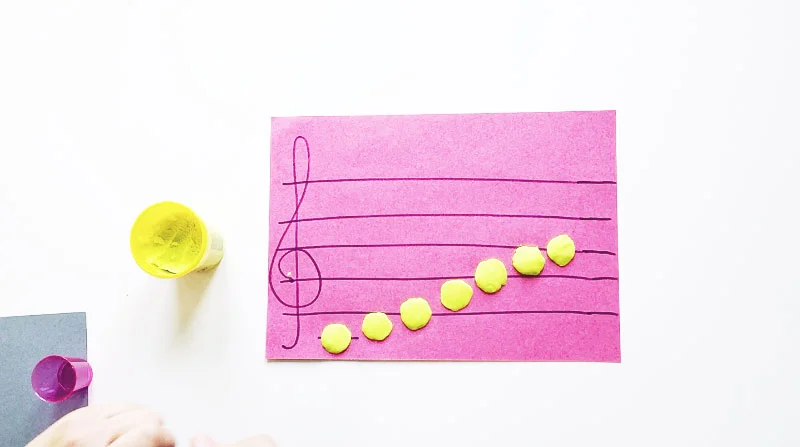 How to Form a C Major Scale with Play-Doh