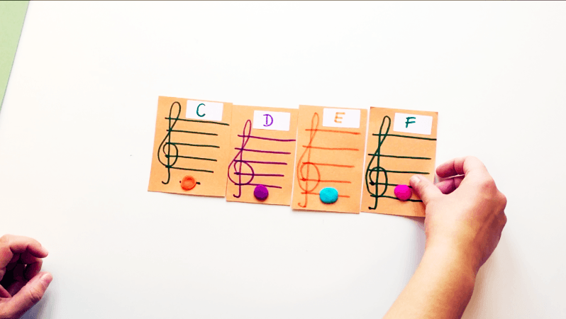How to Make Notes Flashcards using Play-Doh