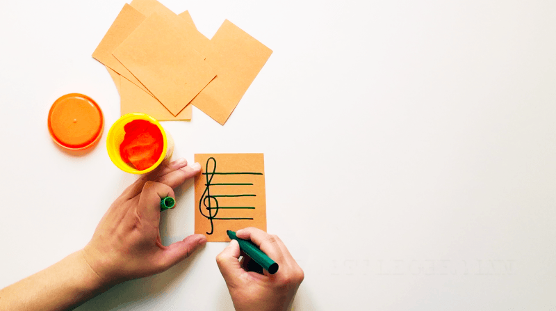 How to Make Notes Flashcards using Play-Doh