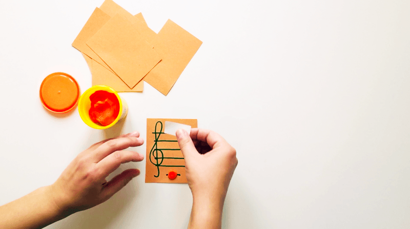 How to Make Notes Flashcards using Play-Doh