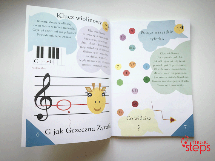 Wnętrze książki — Teoria Muzyki dla Maluchów Część 1